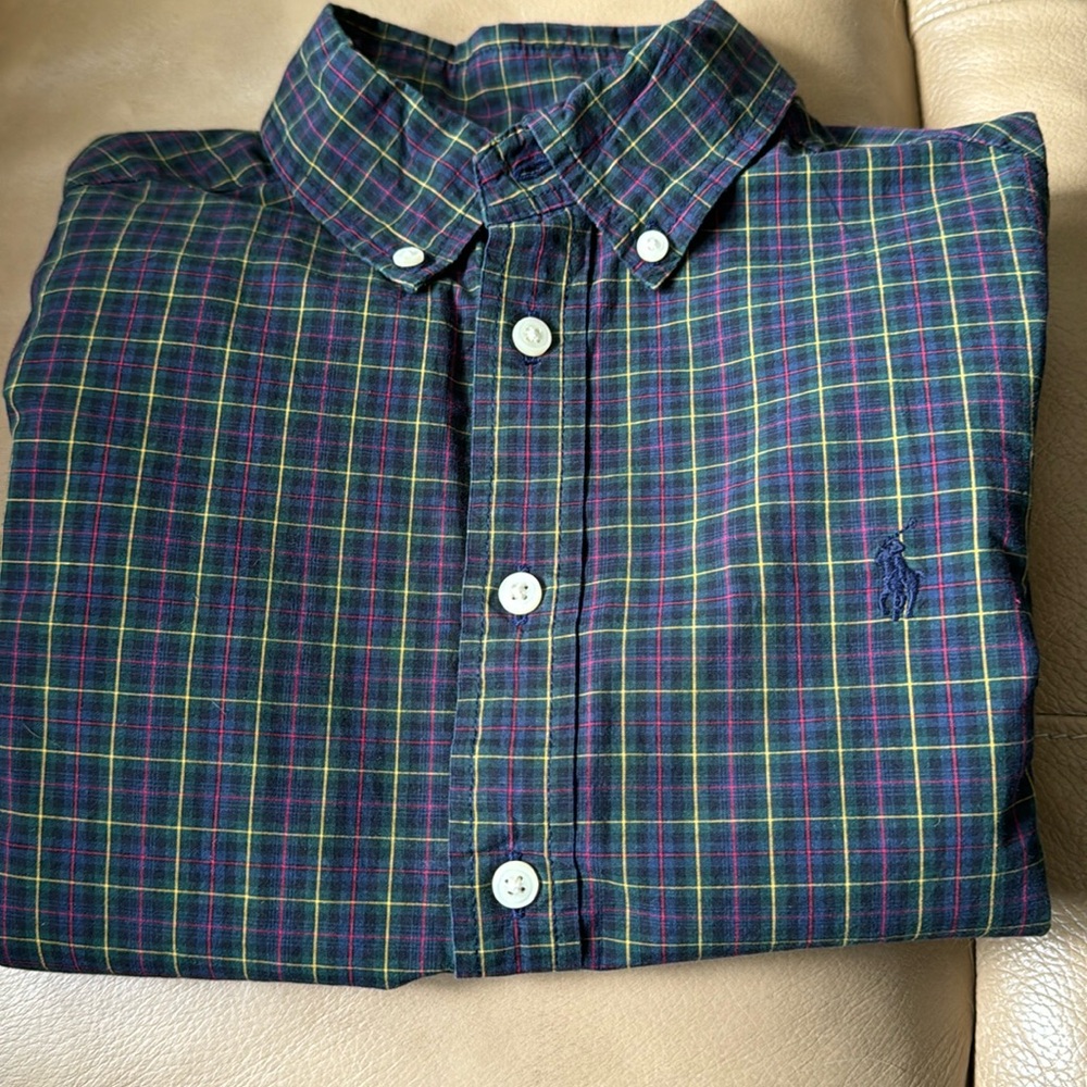 Boys Ralph Lauren button down shirt.